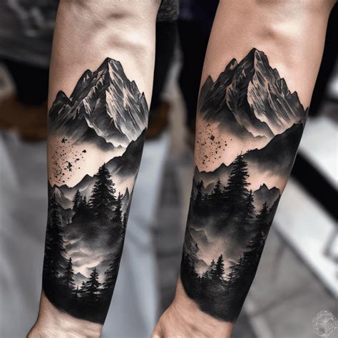 mountains leg tattoo|mountains tattoo designs.